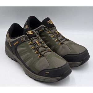 Orthofeet Mens 12 4E X-Wide Avalon Shoes Green Waterproof Hiking Walking Sneaker